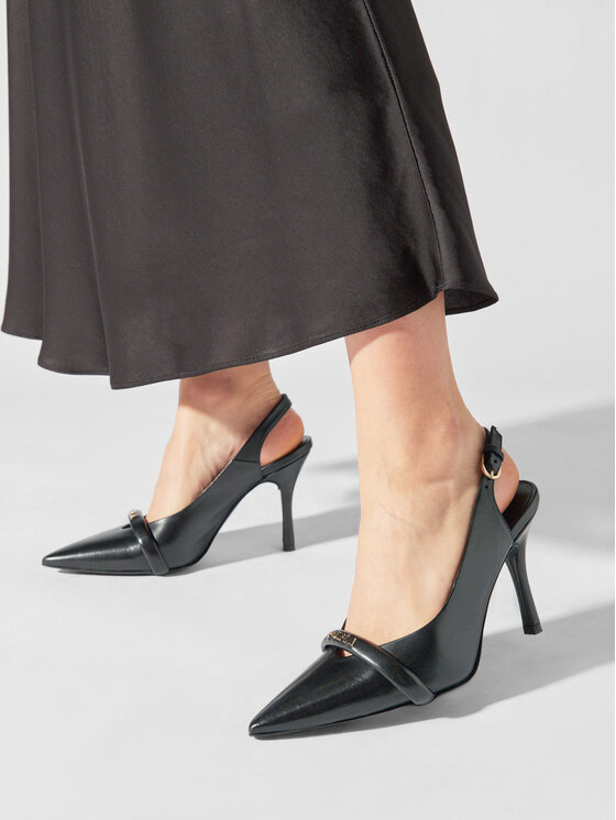 Furla Furla Pantofi cu toc subțire Core Slingback T.90 YH39FCD-X30000-O6000-10074100 Negru