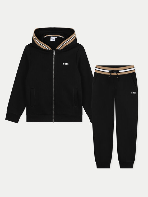 All black hugo boss tracksuit online