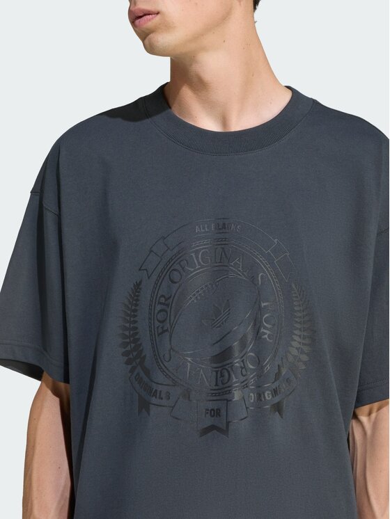 adidas adidas T-Shirt 156427 Szary Loose Fit