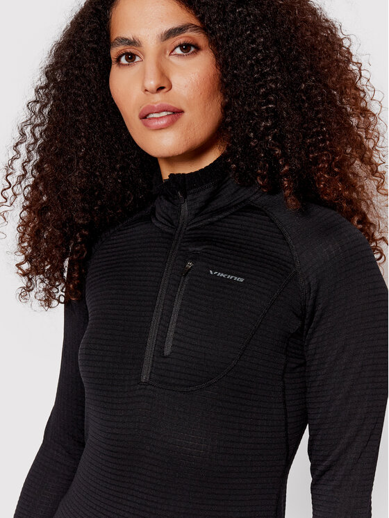 Viking Viking Felpa di pile Admont 740/23/9899 Nero Tailored Fit