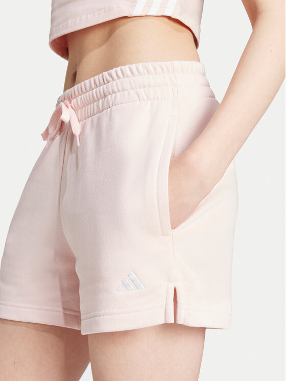 adidas adidas Sportske kratke hlače Essentials Small Logo JH3683 Ružičasta Loose Fit