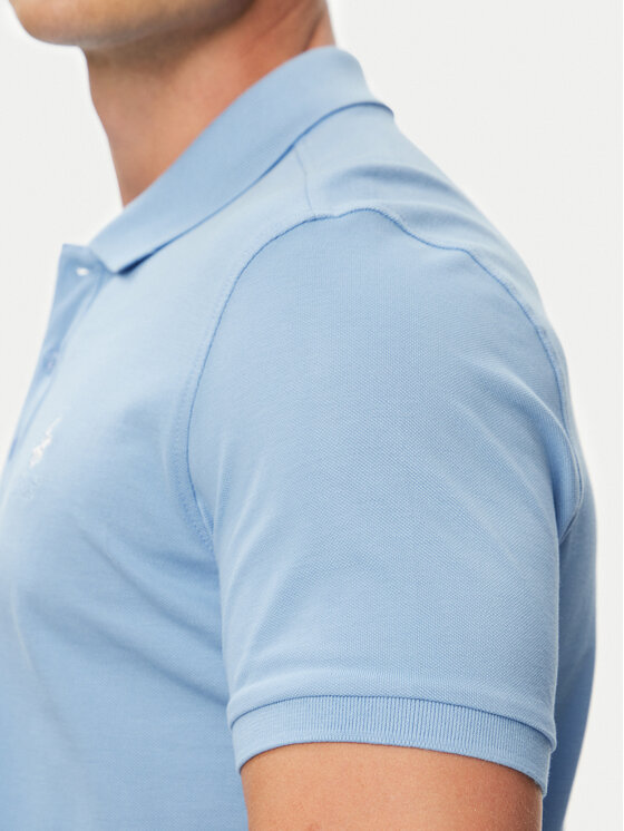 Beverly Hills Polo Club Beverly Hills Polo Club Polo särk P-SS26M-P450124 Helesinine Regular Fit