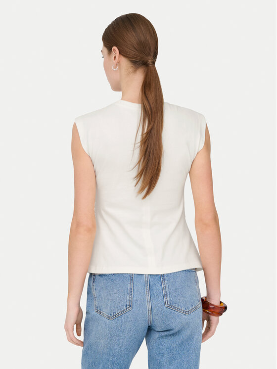 ONLY ONLY Tricou Marie 15372452 Alb Regular Fit