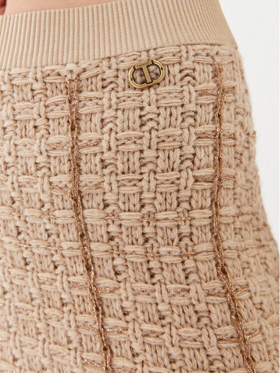 TWINSET TWINSET Minirock 232TP3631 Beige Slim Fit