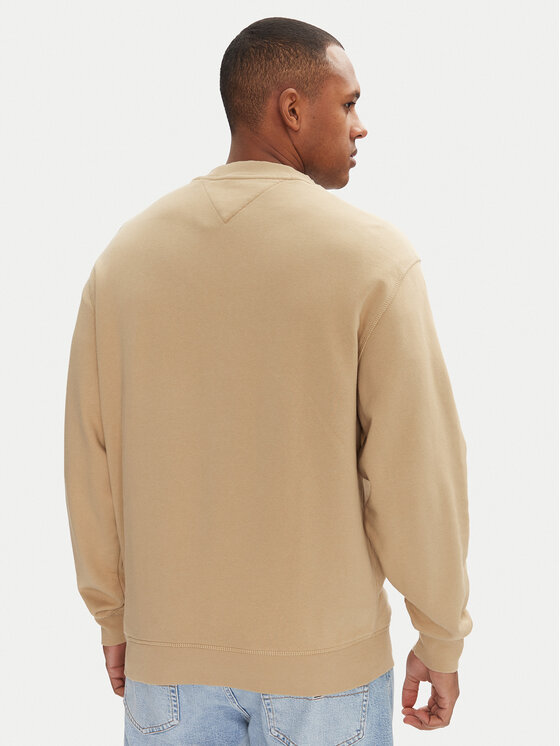 Tommy Jeans Tommy Jeans Felpa Varsity DM0DM20827 Beige Relaxed Fit