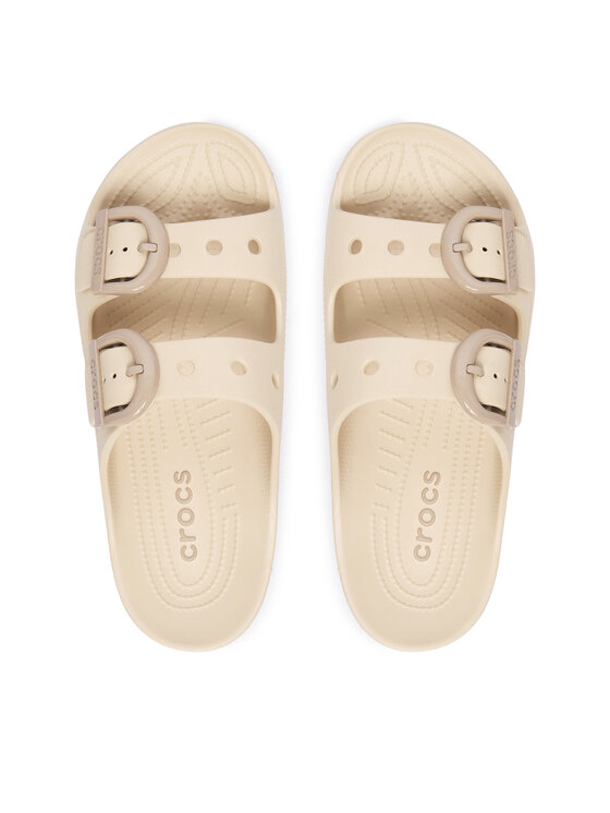 Crocs Crocs Шльопанці Saturday Enamel 212867 Бежевий