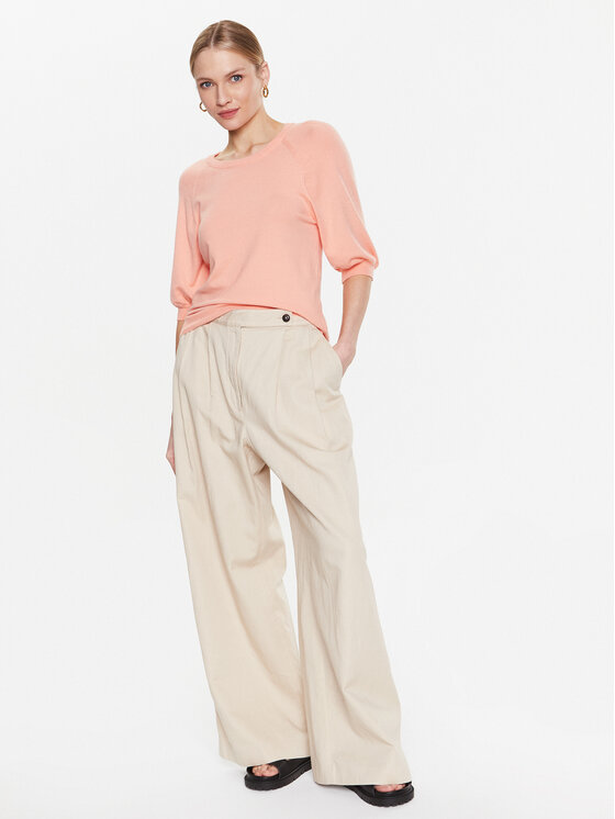 Moss Copenhagen Moss Copenhagen Bluzka 17516 Różowy Basic Fit