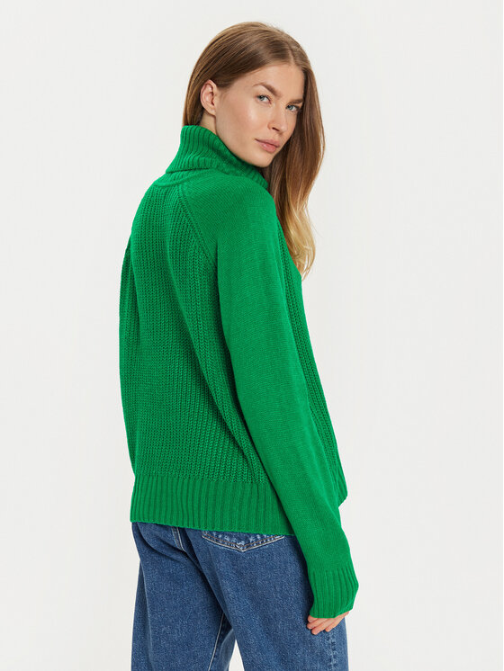 Brave Soul Brave Soul Dolčevita LK-230ROBBINSA Zelena Loose Fit