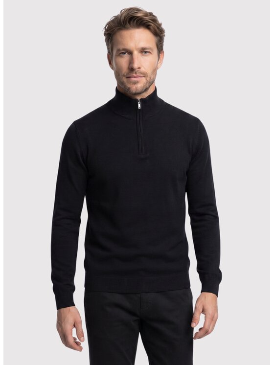 Pako Lorente Pako Lorente Sweter P26WF-2X-027 Czarny Straight Fit