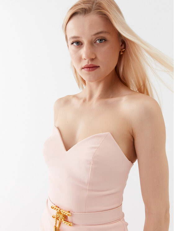 Elisabetta Franchi Elisabetta Franchi Koktejlové šaty AB-425-32E2-V500 Růžová Slim Fit