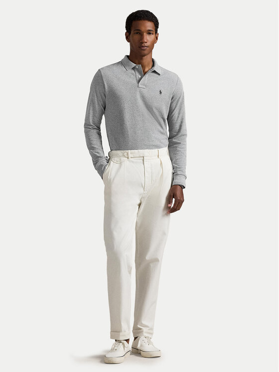 Polo Ralph Lauren Polo Ralph Lauren Polo marškinėliai 710680790003 Pilka Custom Slim Fit