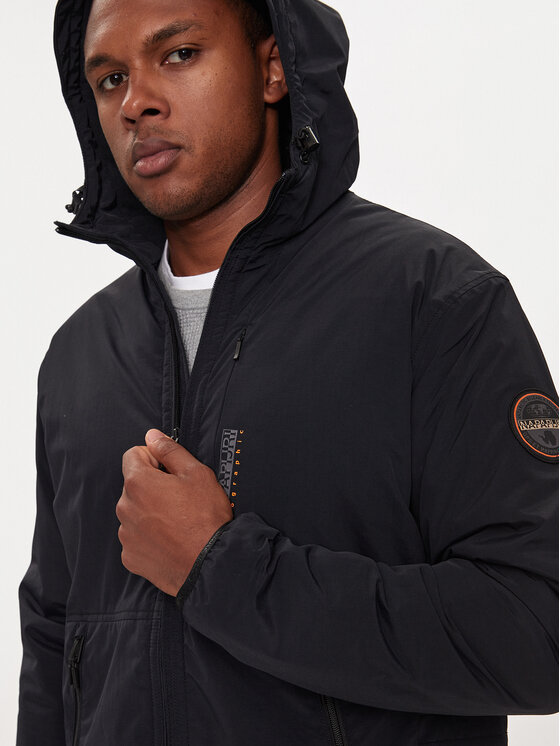 Napapijri Napapijri Giacca di transizione A-Tundra NP0A4I1N Nero Regular Fit