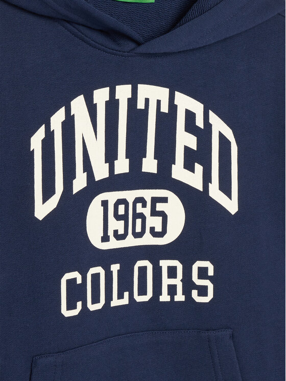 United Colors Of Benetton United Colors Of Benetton Mikina 3J68C203N Tmavomodrá Regular Fit