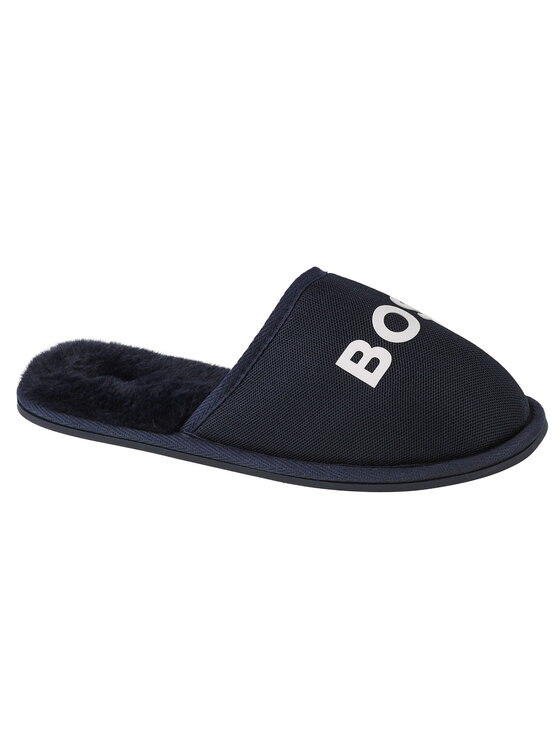 Kapcie BOSS, Rozmiar 36, Grantowe, BOSS Logo Slippers