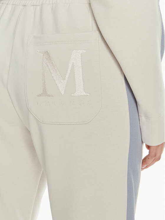 Max Mara Leisure Max Mara Leisure Teplákové nohavice Markus 2416781038 Écru Regular Fit