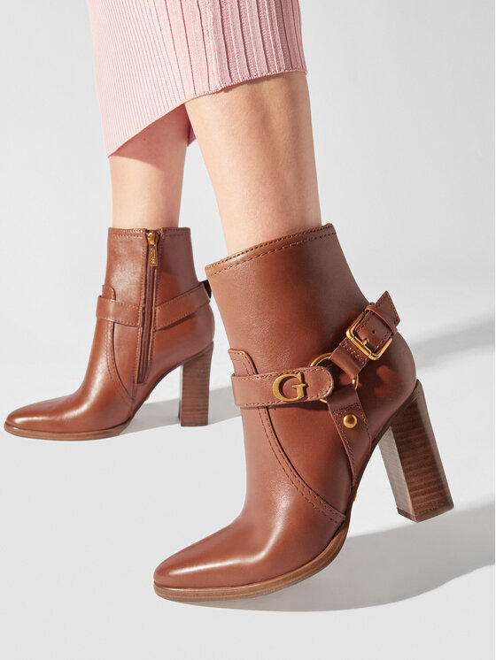 Guess Guess Μποτάκια Lanky FLPLAN LEA10 Καφέ