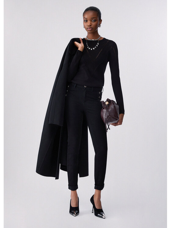 Liu Jo Liu Jo Sweter WF6239MS99E22222 Czarny Regular Fit