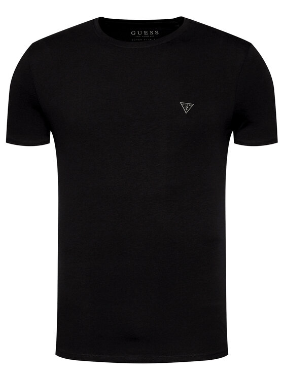 Guess Guess Tričko Core M81I32 J1300 Čierna Super Slim Fit