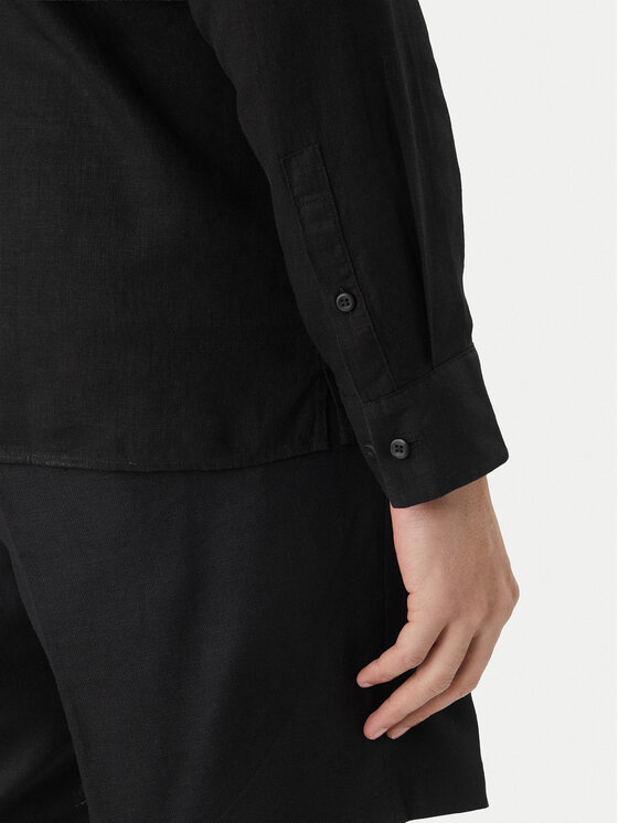 Calvin Klein Calvin Klein Πουκάμισο LV04LE125G Μαύρο Regular Fit