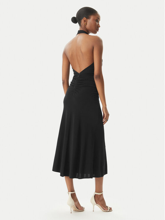 Elisabetta Franchi Elisabetta Franchi Коктейлна рокля AB-719-52E2-V560 Черен Regular Fit