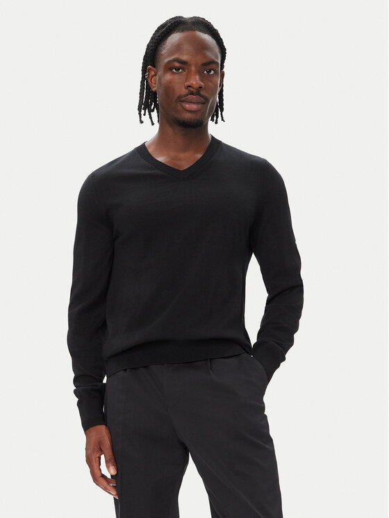 BOSS BOSS Džemperis H-Melba-L 50571907 Melns Regular Fit
