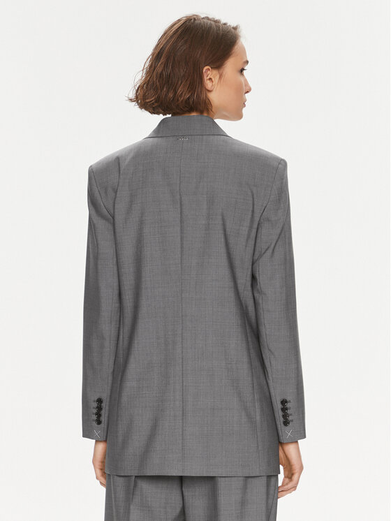 BOSS Boss Bleizers Jarmina 50505587 Pelēks Relaxed Fit