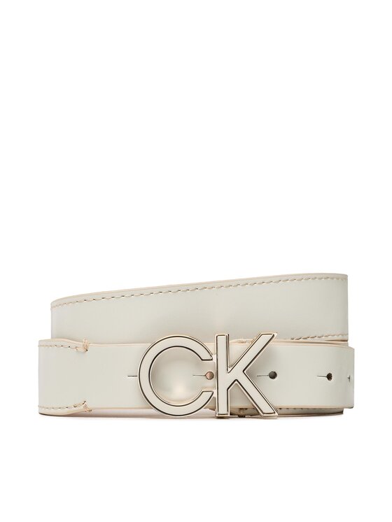 Curea de Damă Calvin Klein Re-Lock Saff Ck 3cm Belt K60K609980 Bej