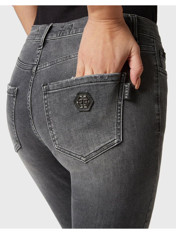 PHILIPP PLEIN PHILIPP PLEIN Jeansy 1139 Šedá Regular Fit