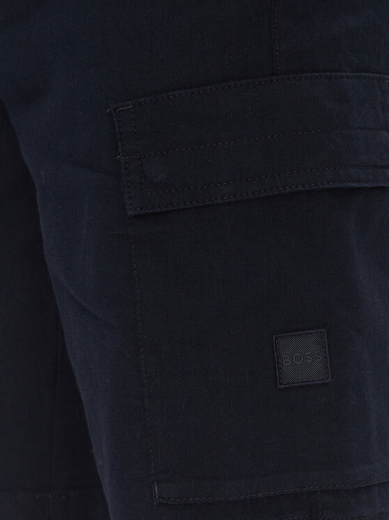 BOSS BOSS Bavlnené šortky Sisla-9 50536888 Tmavomodrá Slim Fit