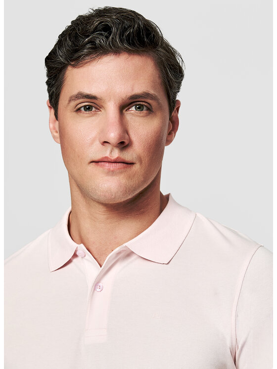Pako Lorente Pako Lorente Polo P26SF-TX-002 Różowy Classic Fit