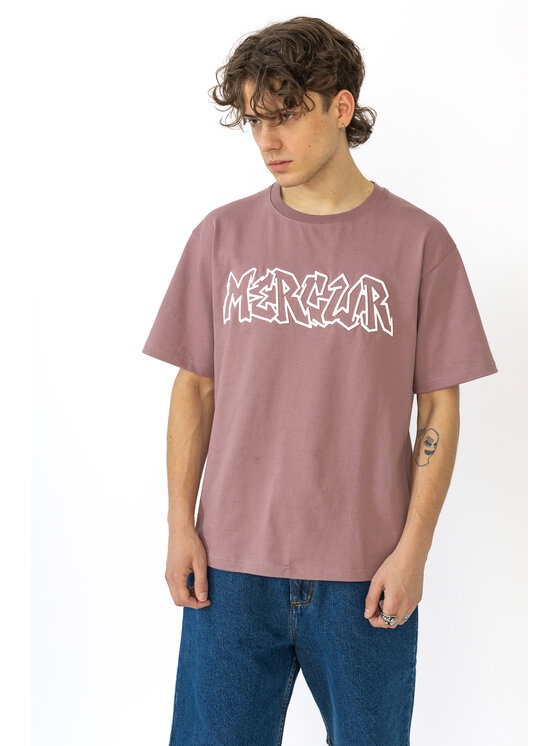 Mercur Mercur T-Shirt Throw Up Różowy Relaxed Fit
