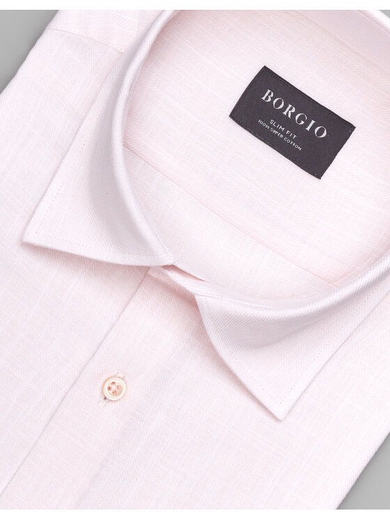 Borgio Borgio Koszula canosa_00550 Różowy Slim Fit