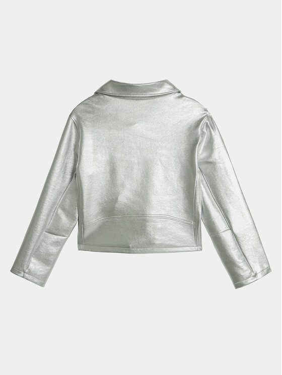Calvin Klein Jeans Calvin Klein Jeans Baikerių stiliaus striukė Perfecto IG0IG02307 Sidabrinė Regular Fit
