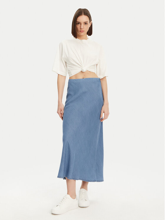 ONLY ONLY Maxi sukňa Chigo 15338281 Modrá Regular Fit