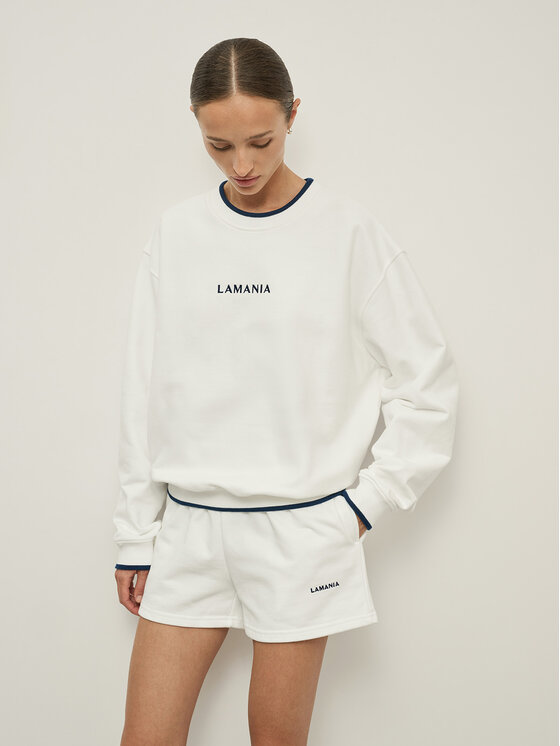 La Mania La Mania Felpa ALBERTO Bianco Classic Fit