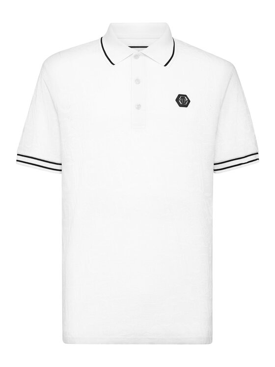 PHILIPP PLEIN PHILIPP PLEIN Polokošeľa 19465 Biela Slim Fit