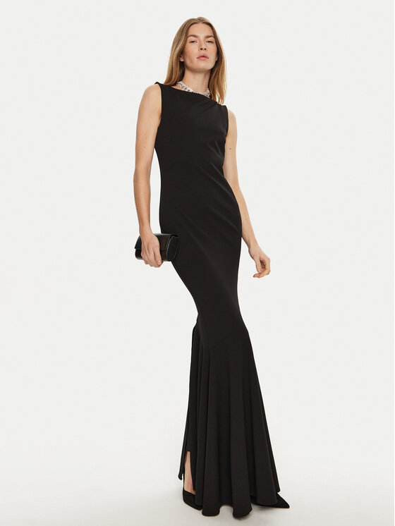 Rinascimento Rinascimento Õhtune kleit CFC0119999003 Must Slim Fit