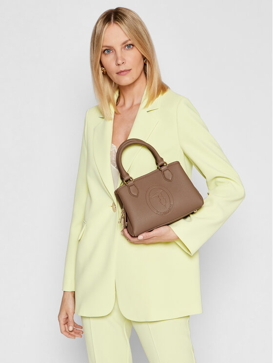 Trussardi Sac main Iris Tote Sm Stampa 75B01098 Marron