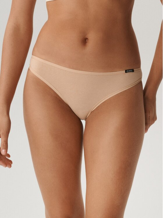 Atlantic Atlantic Figi klasyczne flat elastic sport Beżowy
