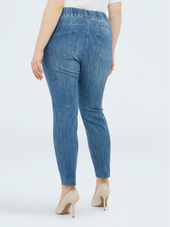 Fiorella Rubino Fiorella Rubino Jeansy P585T005279N024 Turkusowy Skin Fit