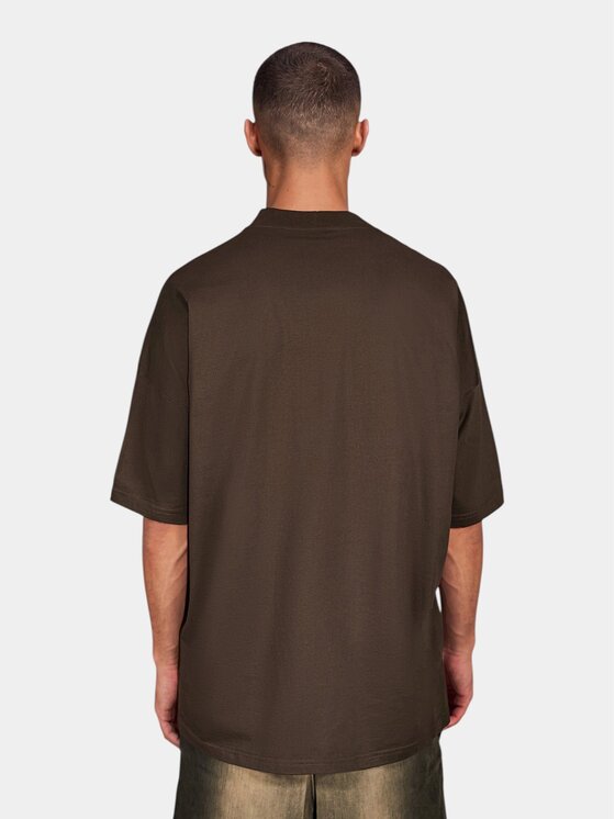 MADE BY SOCIETY MADE BY SOCIETY T-Shirt Tricou L’Essentiel - T17471 Brązowy Basic Fit