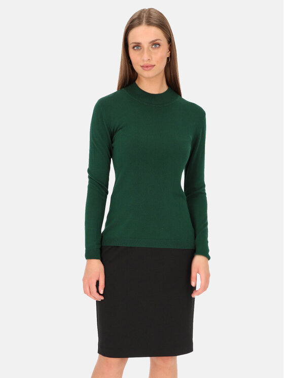 Potis & Verso Potis & Verso Sweter Ugo Zielony Slim Fit