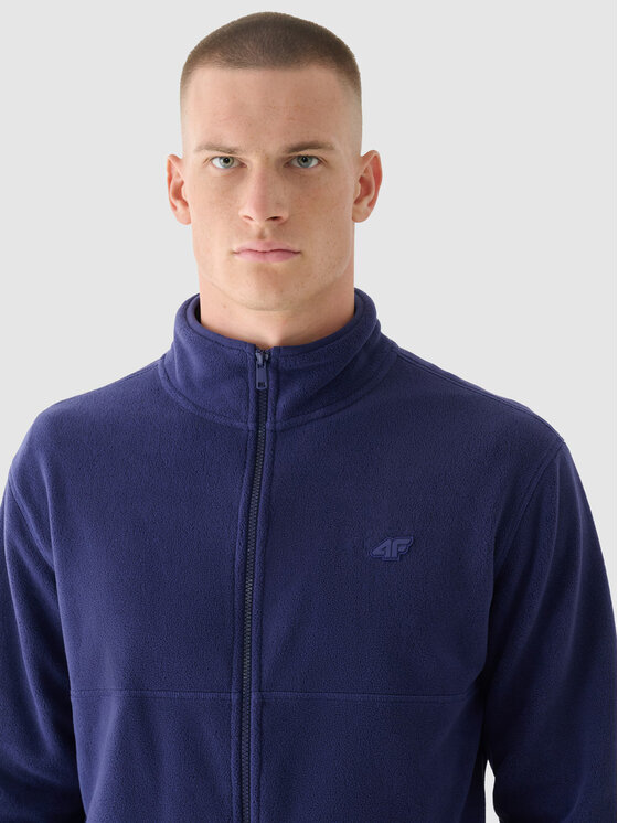 4F 4F Felpa di pile 4FWMM00TFLEM316-31S Blu scuro Regular Fit