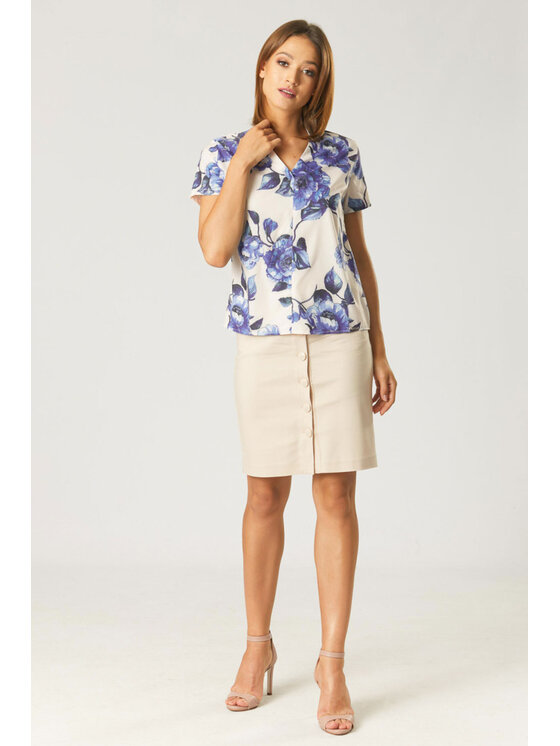 QUIOSQUE QUIOSQUE Halenka EVENING BLOUSE Růžová Regular Fit