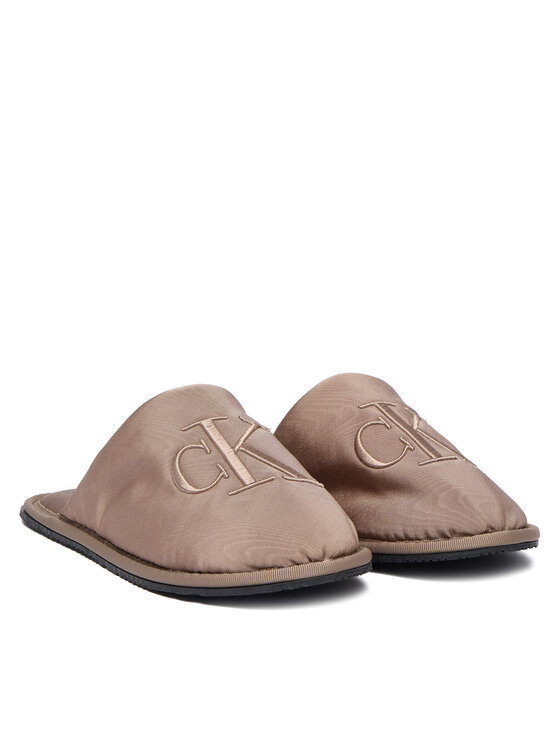 Calvin Klein Jeans Calvin Klein Jeans Papuci de casă Slipper Satin Moire YW0YW02053 Bej