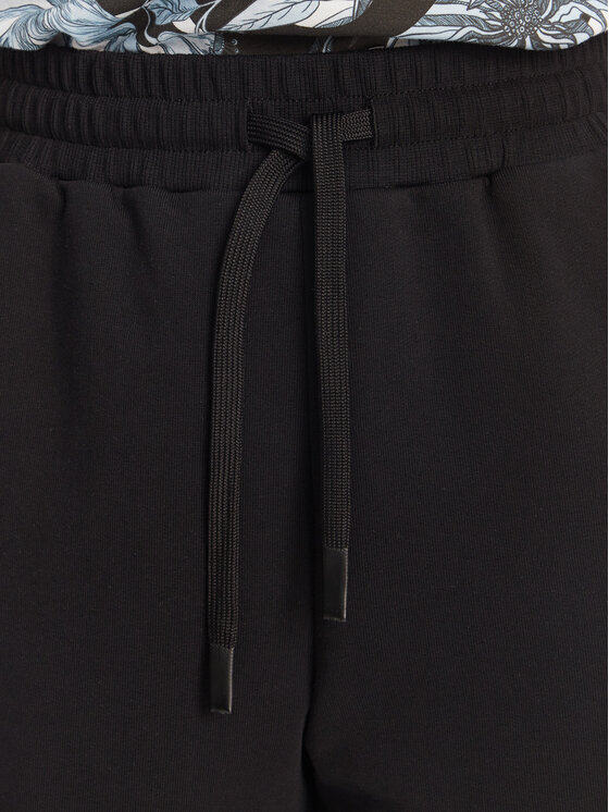 Just Cavalli Just Cavalli Sportske kratke hlače 78PADE08 Crna Loose Fit
