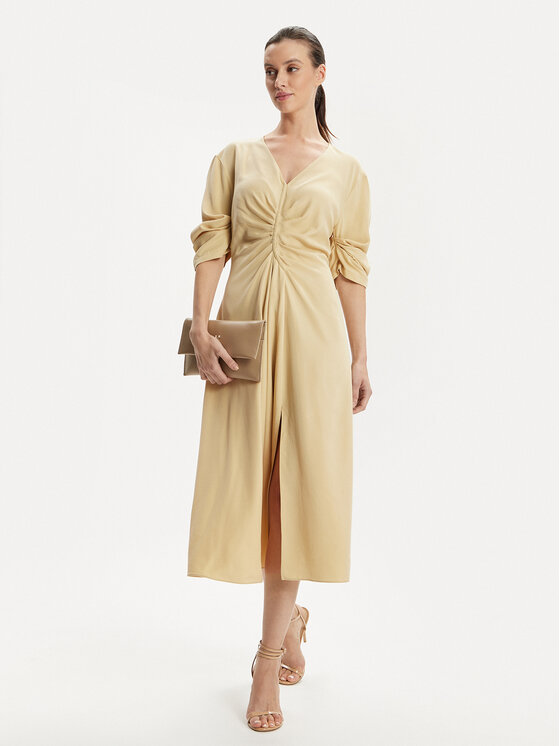 DKNY DKNY Sukienka codzienna D2A4BIAM Beżowy Regular Fit