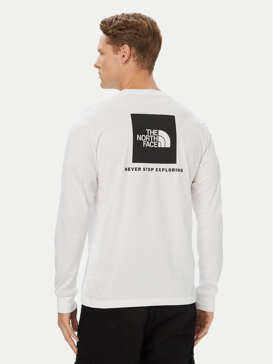 The North Face The North Face Longsleeve Evolution Box Nse NF0A8B68 Alb Regular Fit