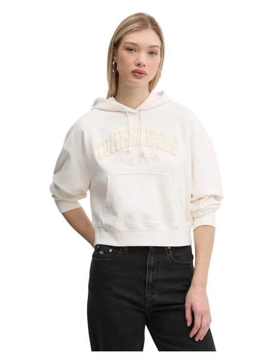 Tommy Hilfiger Felpa dw0dw19413 Bianco Regular Fit