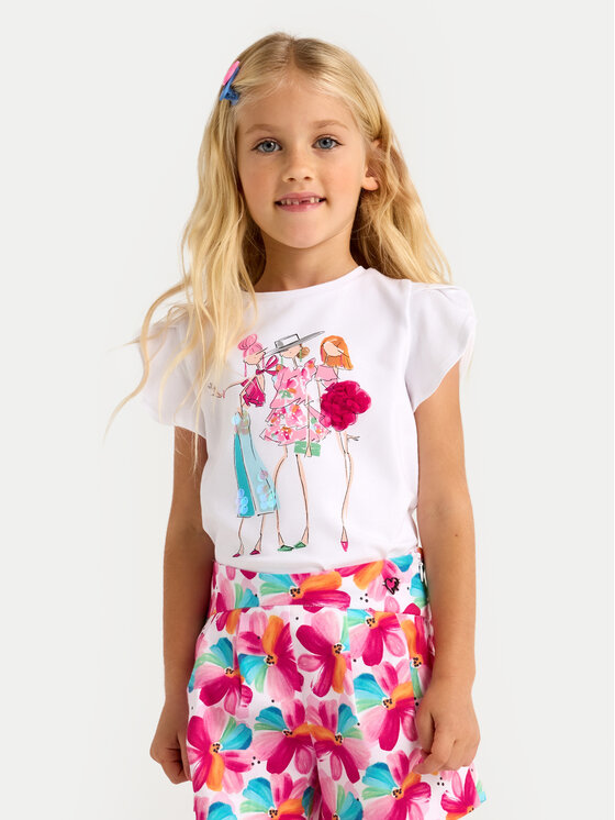 Mayoral Mayoral Tricou 3004 Alb Regular Fit